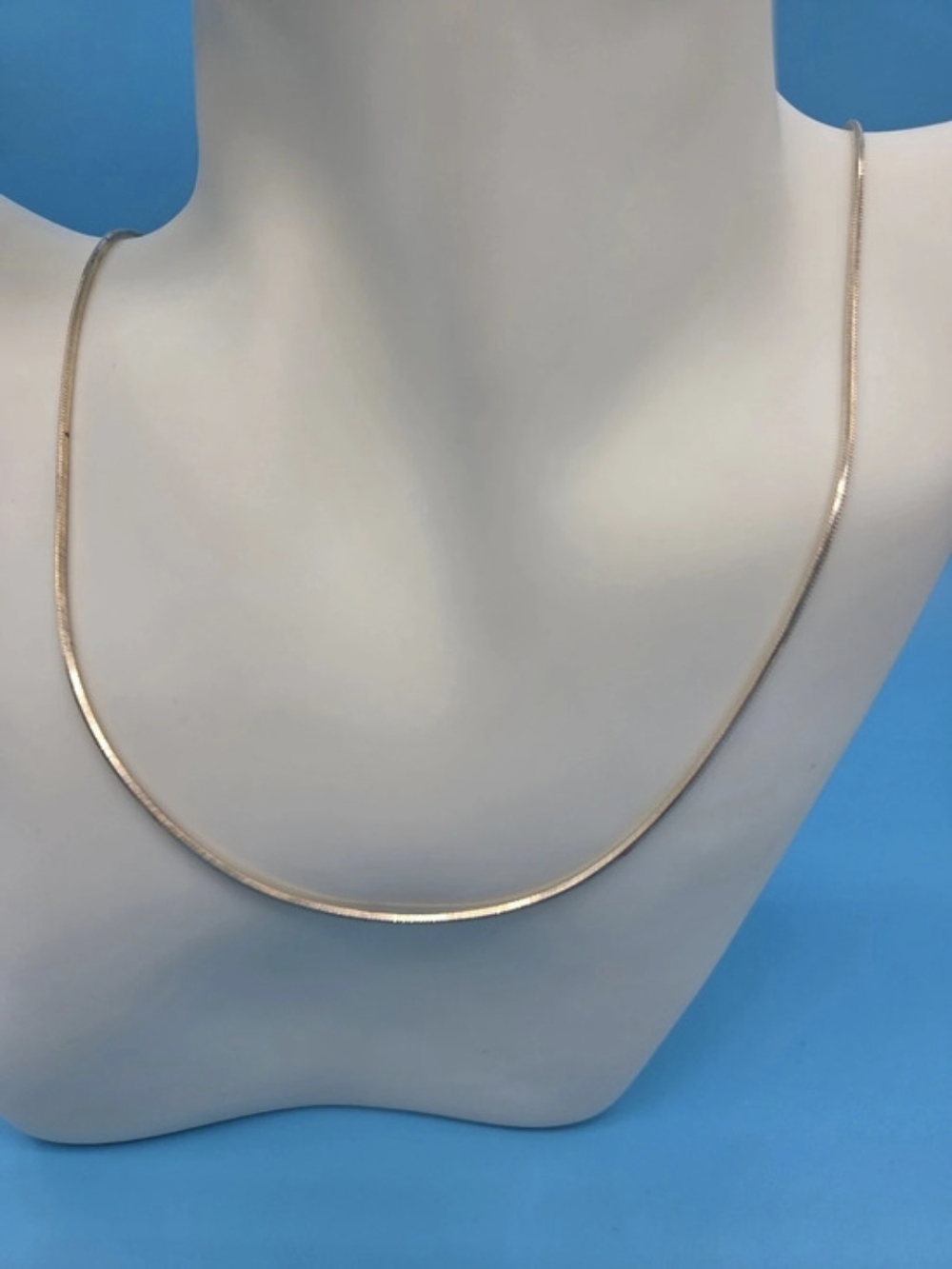 Vintage Paolo Romeo Sterling Silver Snake Chain Necklace
